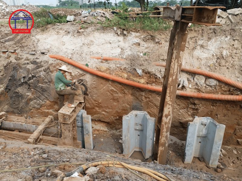 Cọc ván BTCT dự ứng lực 