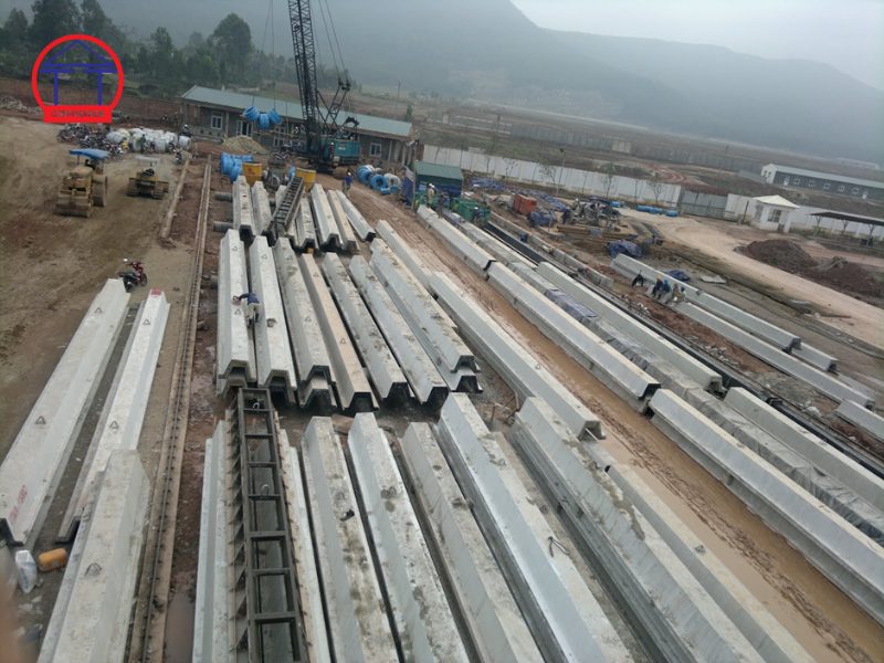 cừ bê tông cốt thép mặt sóng