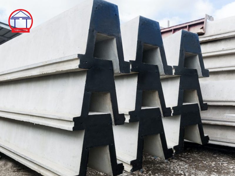 cừ bê tông cốt thép mặt sóng