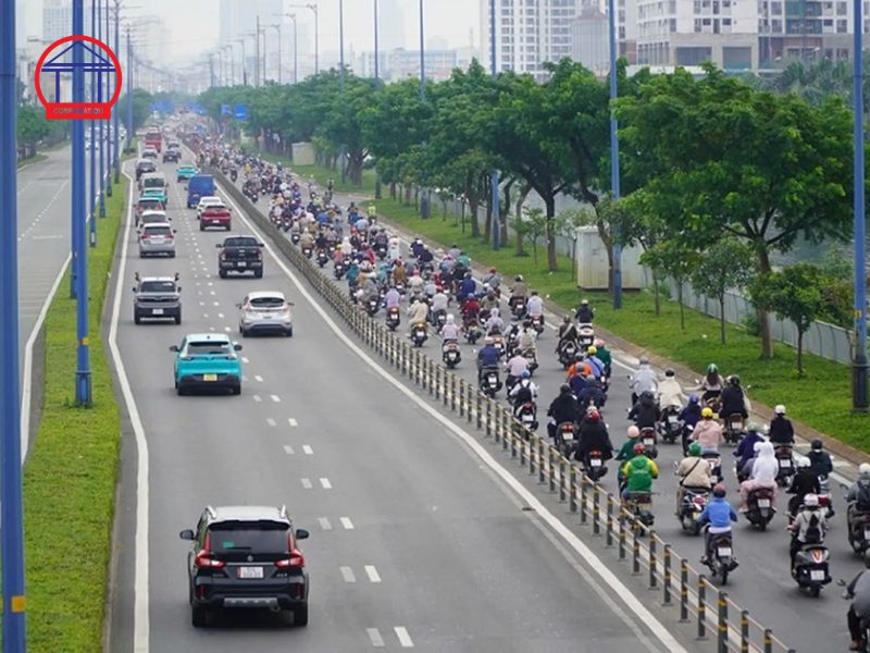 Dải phân cách cố định
