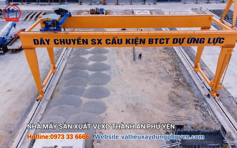 Dây chuyền sx  cừ ván  BTCT dự ứng lực