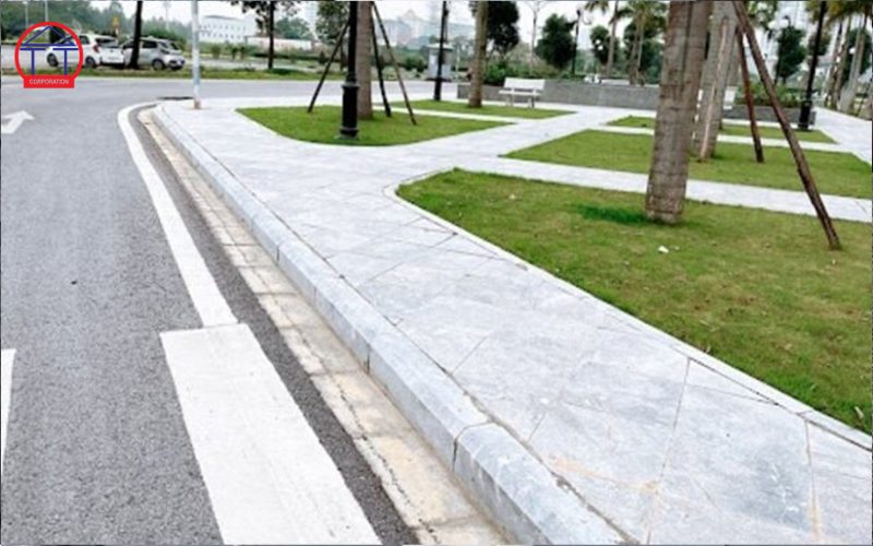 Đá bó vỉa ghi sáng