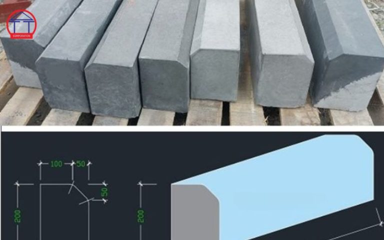 Tổng hợp đầy đủ kích thước bó vỉa đá tự nhiên thông dụng hiện nay