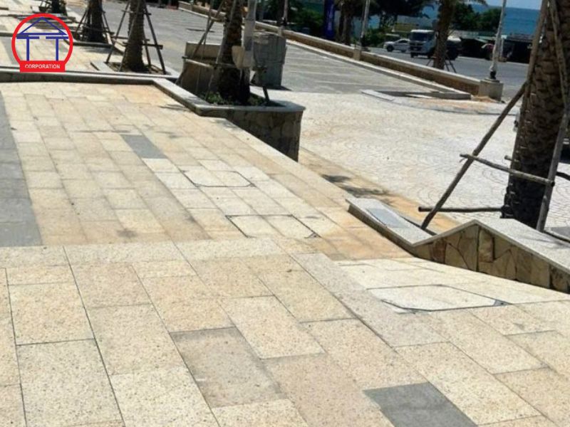 đá lát hè công trình nhà nước