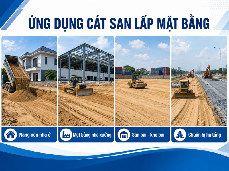 Cách chọn và báo giá cát san lấp mặt bằng mới nhất cát san lấp mặt bằng