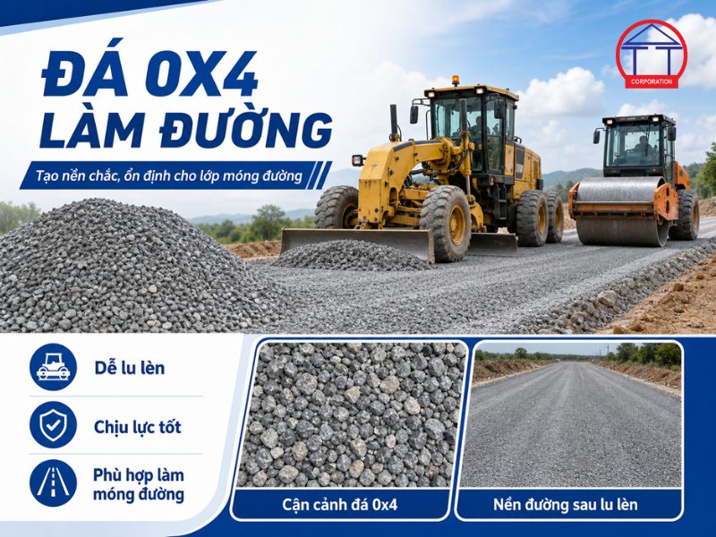 Cách chọn đúng đá 0x4 làm đường để nền chắc, ổn định Đá 0x4 làm đường