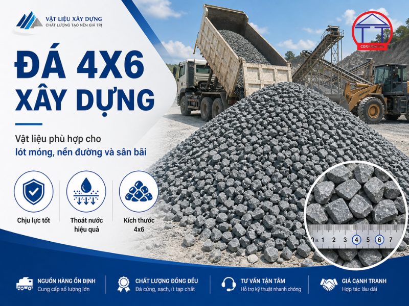 Công dụng, ưu điểm và cách chọn đá 4x6 xây dựng Đá 4x6 xây dựng