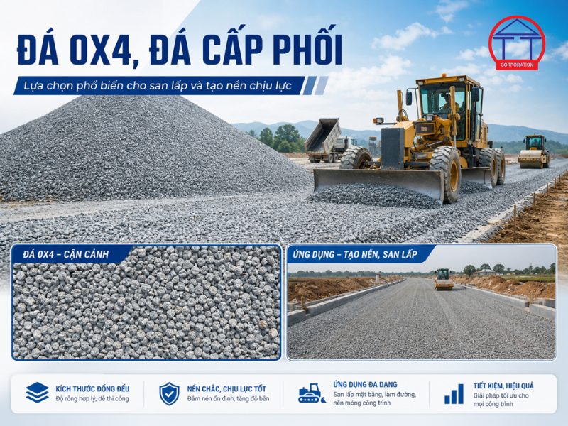 Nên chọn loại đá dăm san lấp mặt bằng nào để nền chắc, dễ lu lèn và tối ưu chi phí? Đá dăm san lấp mặt bằng