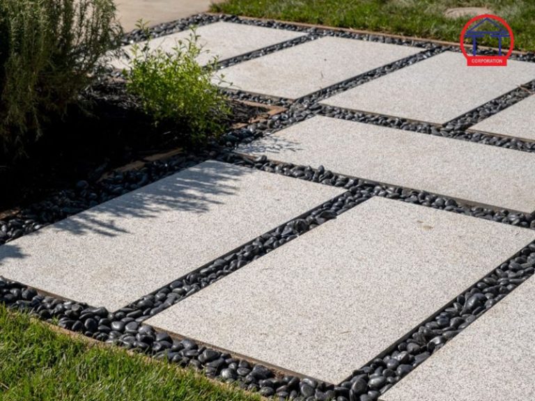 Cách chọn đá lát sân vườn ngoài trời bền đẹp và chống trơn