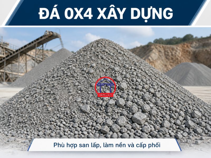 Nên dùng đá 0x4 hay đá 1x2 cho công trình? nên dùng đá 0x4 hay đá 1x2 cho công trình