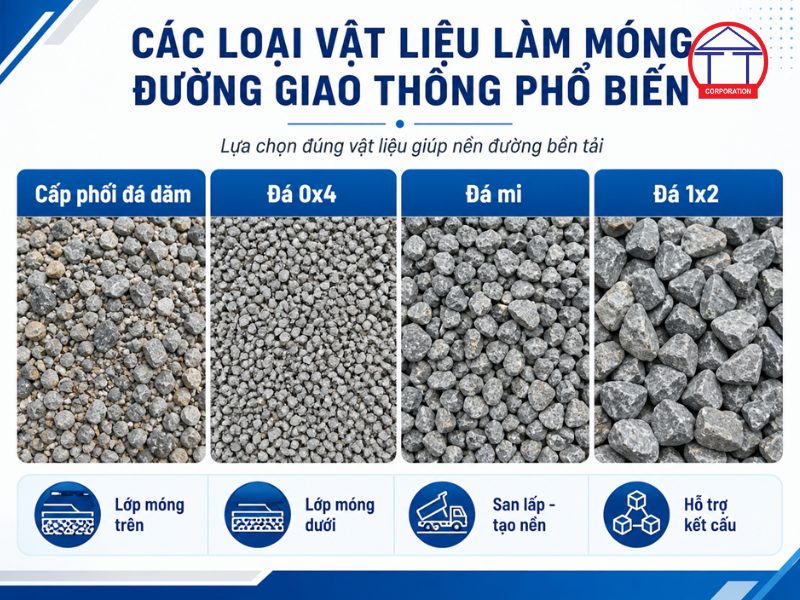 vật liệu làm móng đường giao thông 
