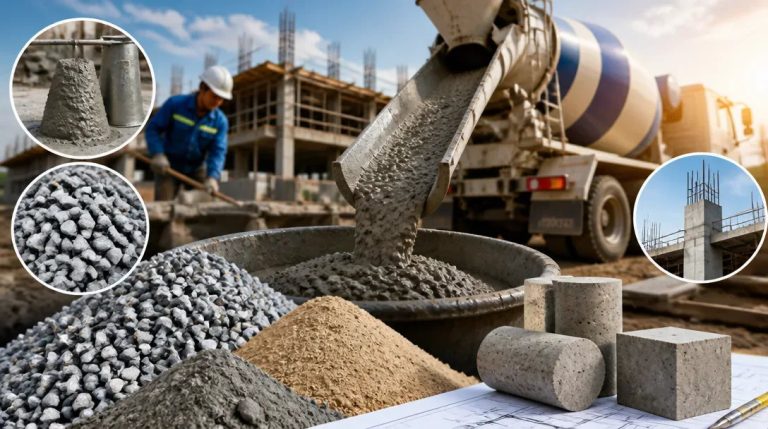 Cấp phối bê tông mác 300 (M300) và tỷ lệ trộn