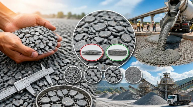 Hạt thoi dẹt đá dăm: Cách kiểm tra trước khi đặt mua
