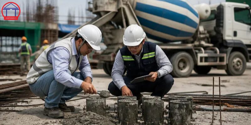 Lấy mẫu bê tông đúng kỹ thuật: Quy trình, số lượng mẫu và những lưu ý tại công trường lấy mẫu bê tông