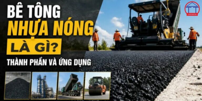 Bê tông nhựa nóng là gì? Đặc điểm, thành phần và ứng dụng thực tế
