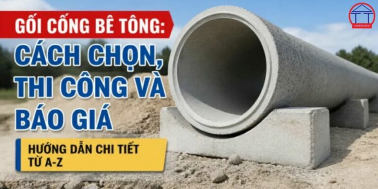 Gối cống bê tông: Công dụng, cách chọn và lắp đặt đúng kỹ thuật