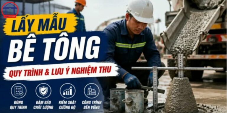 Lấy mẫu bê tông đúng kỹ thuật: Quy trình, số lượng mẫu và những lưu ý tại công trường