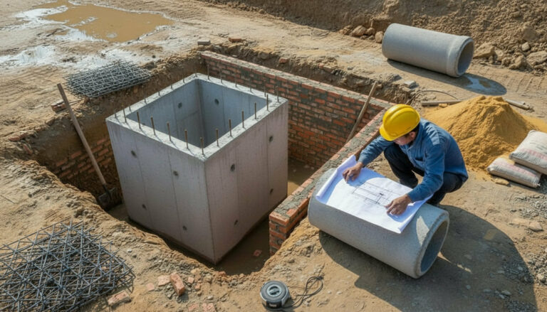 Hố thu nước mưa: cấu tạo, kích thước, thi công